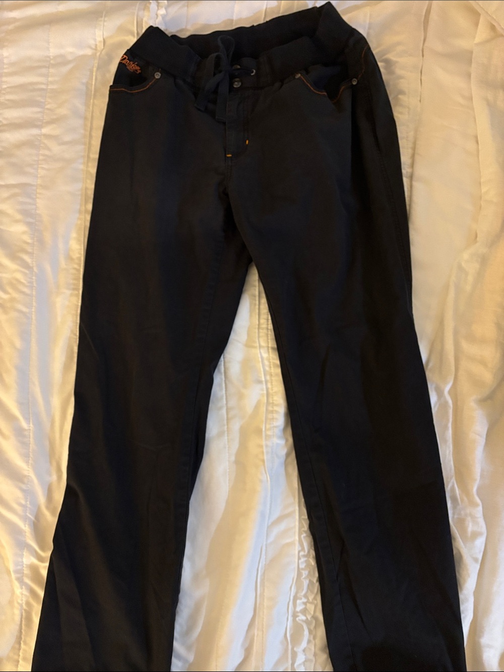 Harley-Davidson Black Boot Cut Pants
